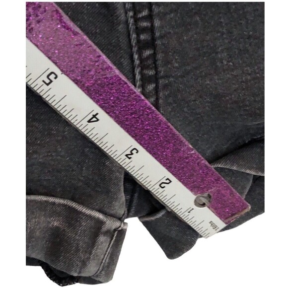 Cotton On Denim Shorts Black Size 8 High Rise Stretch Cuffed Cutoff Jean Shorts - Picture 8 of 10